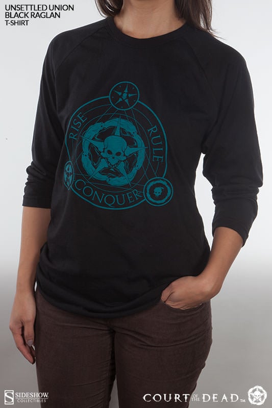 Unsettled Union Black Raglan T-Shirt