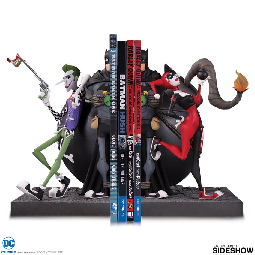 The Joker and Harley Quinn Bookends