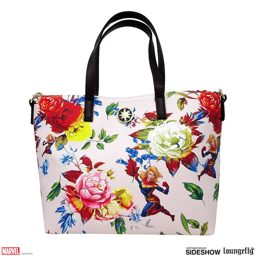 Captain Marvel Leather Tote Bag
