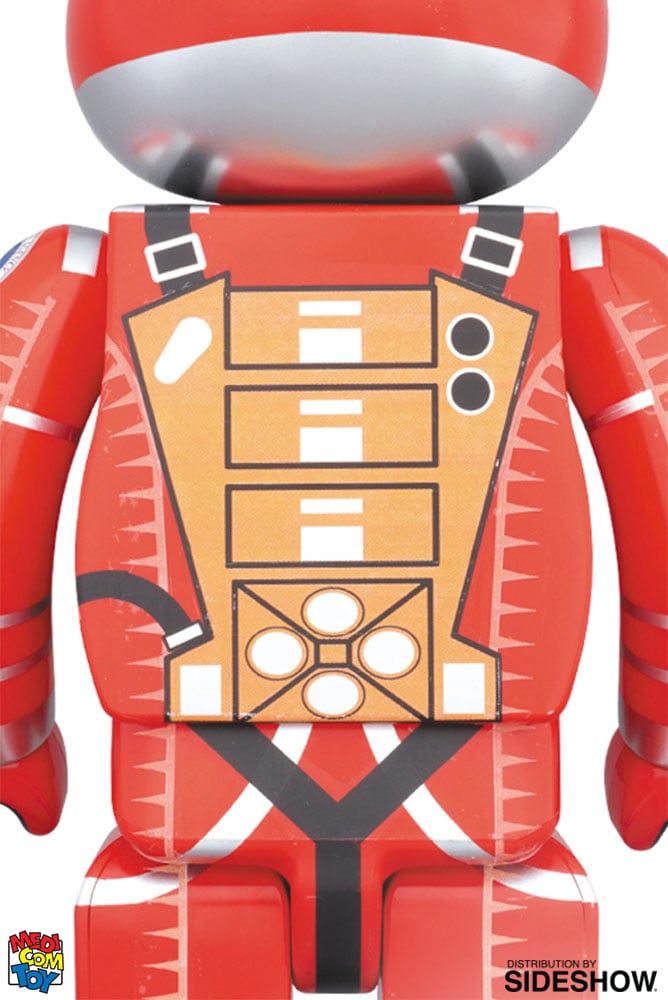 Bearbrick Space Suit Orange Version 100 and 400