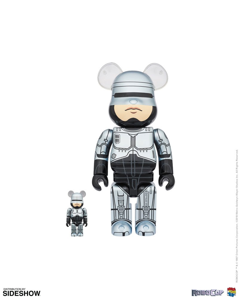 Bearbrick RoboCop 100 and 400