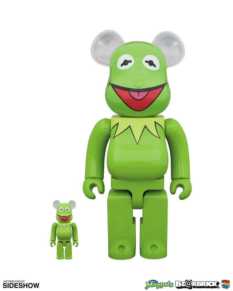 Bearbrick Kermit the Frog 100 and 400