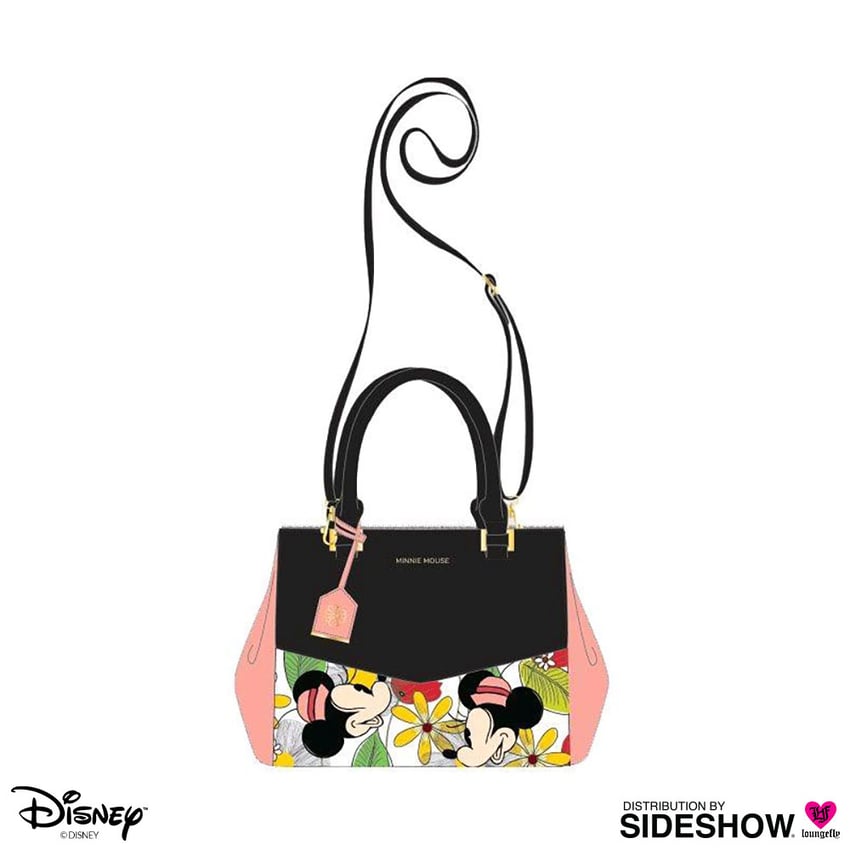 Minnie Mouse Flower Print Crossbody Bag