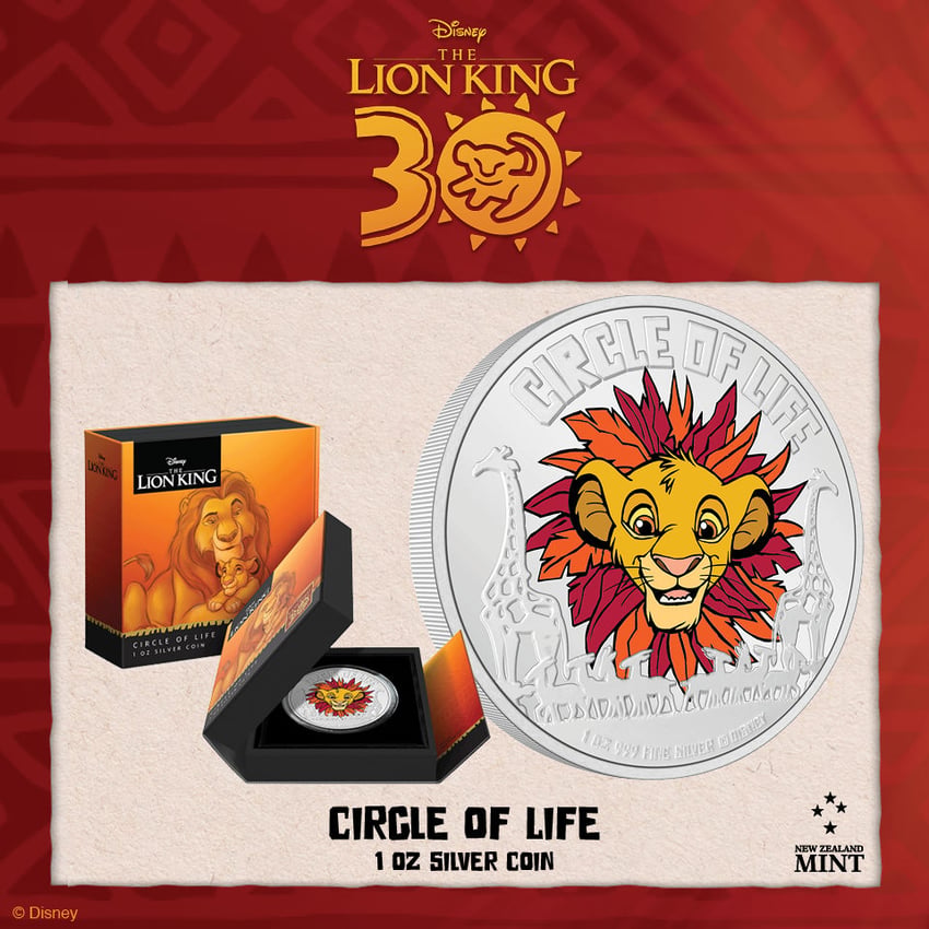 Lion King Circle of Life 1oz Silver Coin