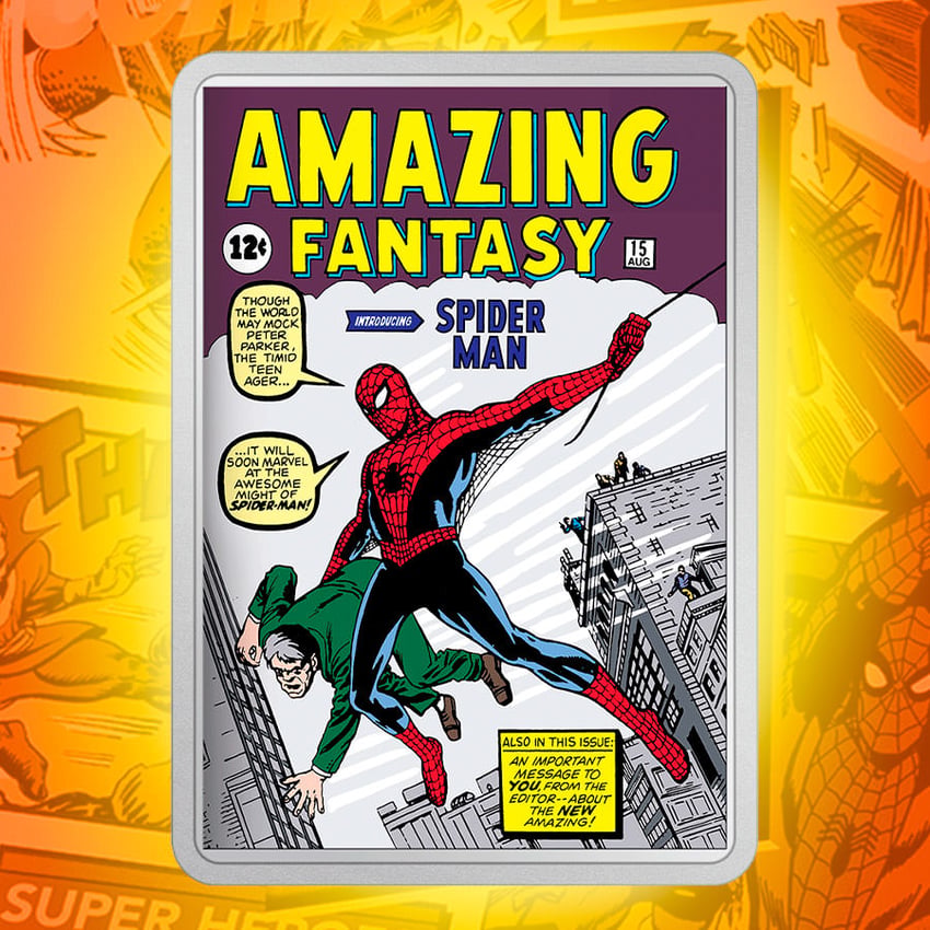 Amazing Fantasy #15 2oz Silver Coin
