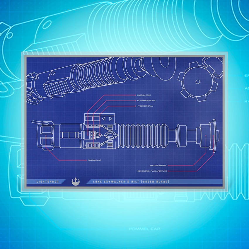 Skywalker Lightsaber? Blueprint Foil
