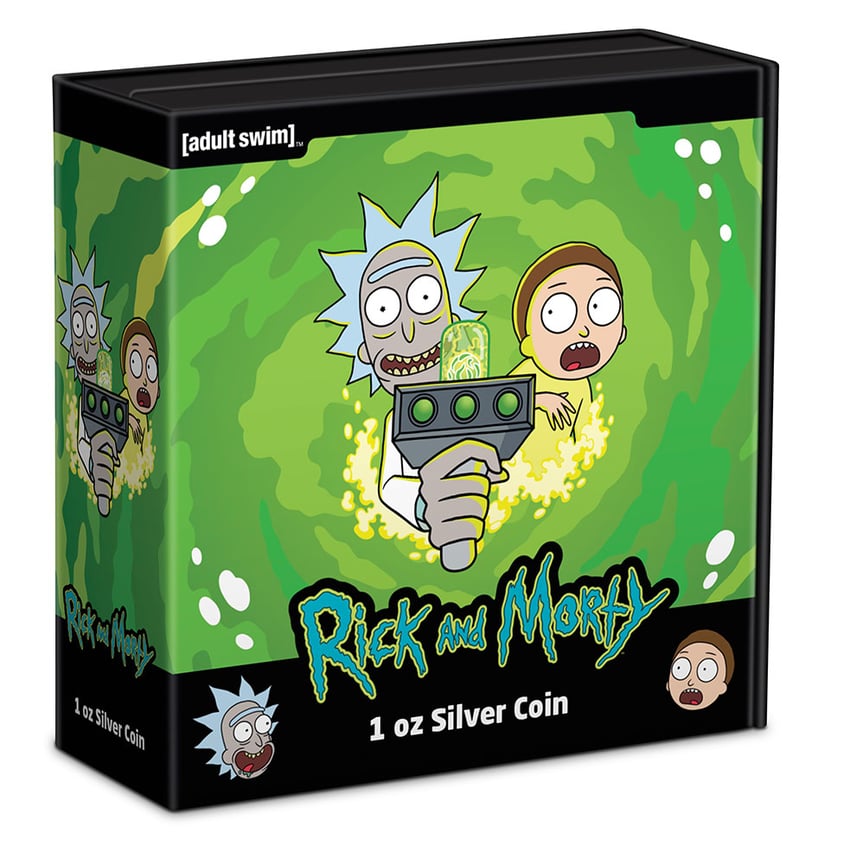 Rick and Morty 1oz Silver Coin