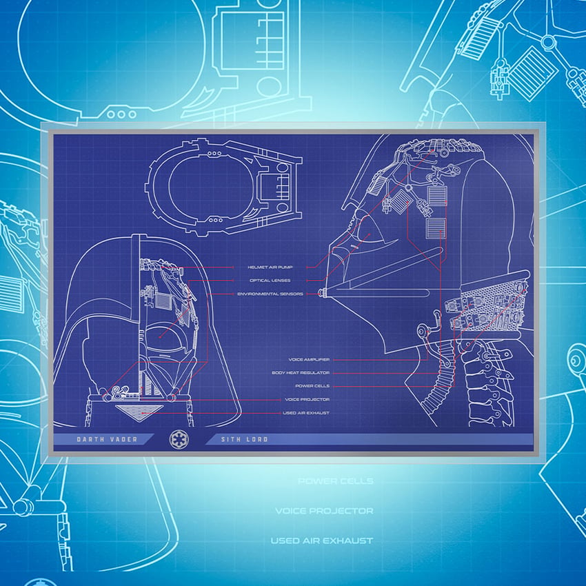Darth Vader Helmet? Blueprint Foil