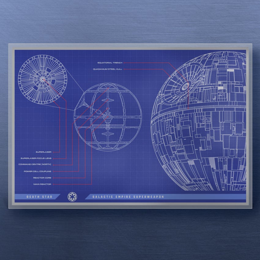 Death Star? Blueprint Foil