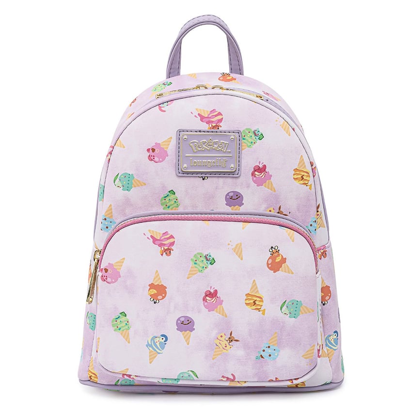 PokÂ¨Â¦mon Ice Cream Acid Wash Denim Mini Backpack