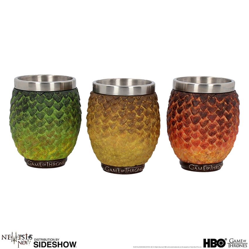 Drogon, Rhaegal, Viserion Dragon Egg Shot Glasses