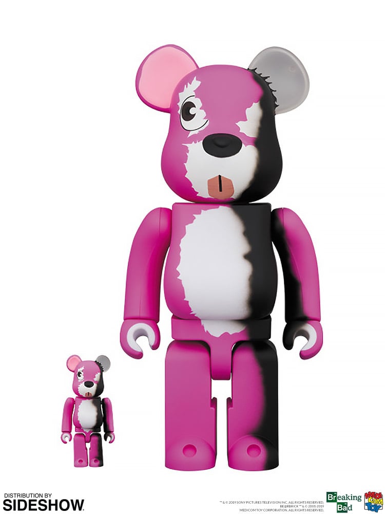 Be@rbrick Pink Bear 100% and 400%