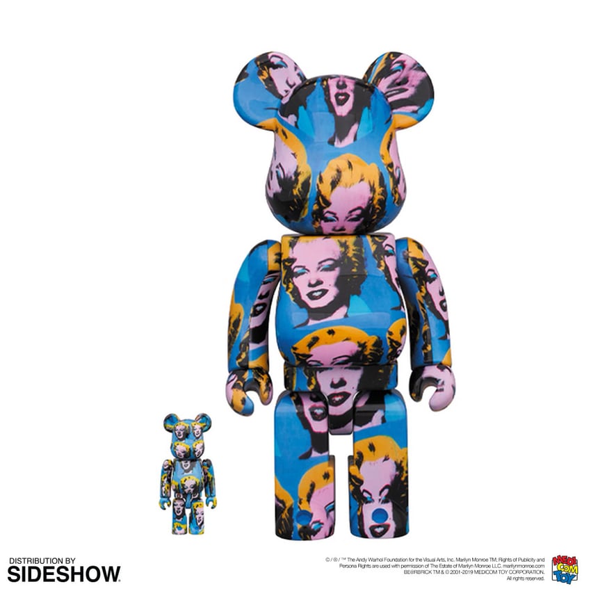 Be@rbrick Andy Warhol's Marilyn Monroe 100% and 400%