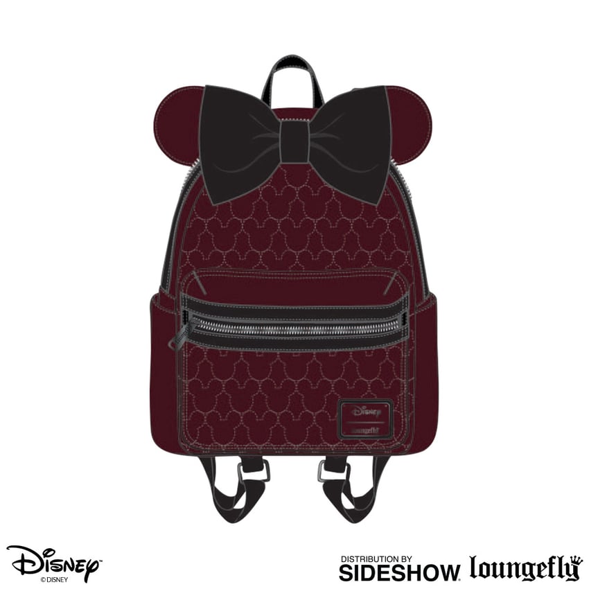Minnie Velvet Bow Quilted Mini Backpack