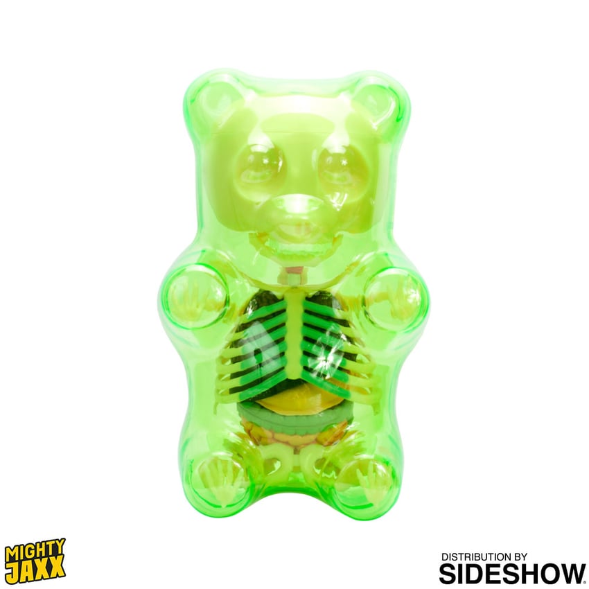 Funny Anatomy Gummi Bear (Clear Green)