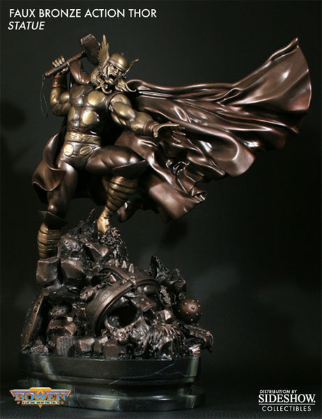 Faux Bronze Action Thor